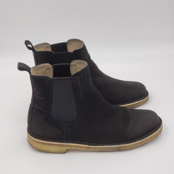Clarks Women's Desert Peak Suede Chelsea Ankle Boot Crepe Sole Womens Sz 8 - Picture 2 of 10